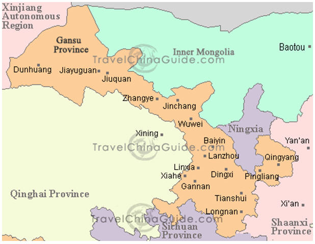 Провинции цинхай и ганьсу на карте. Ганьсу провинция Китая на карте. Ганьсу на карте Китая. Gansu Qingyang. Ганьсу Нинся на карте.